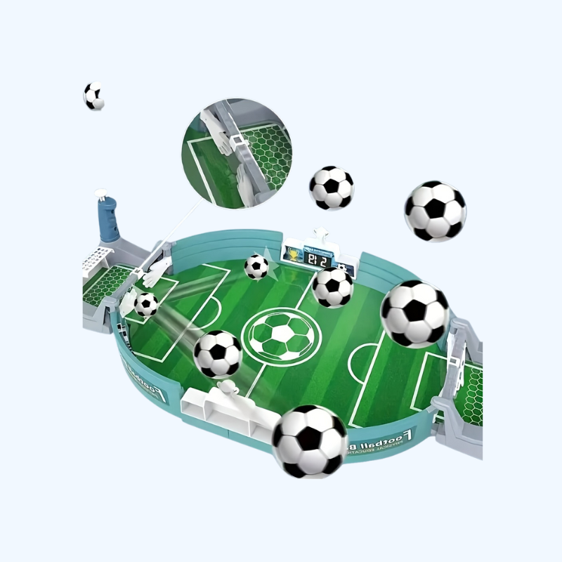 Interactief Tafelvoetbal Spel voor Kinderen met 2/4/6 Ballen - Educatief Sport Tafel Speelgoed voor Kinderen van 3-6 Jaar, Ideaal voor Kerst, Halloween en Dankzegging Cadeaus