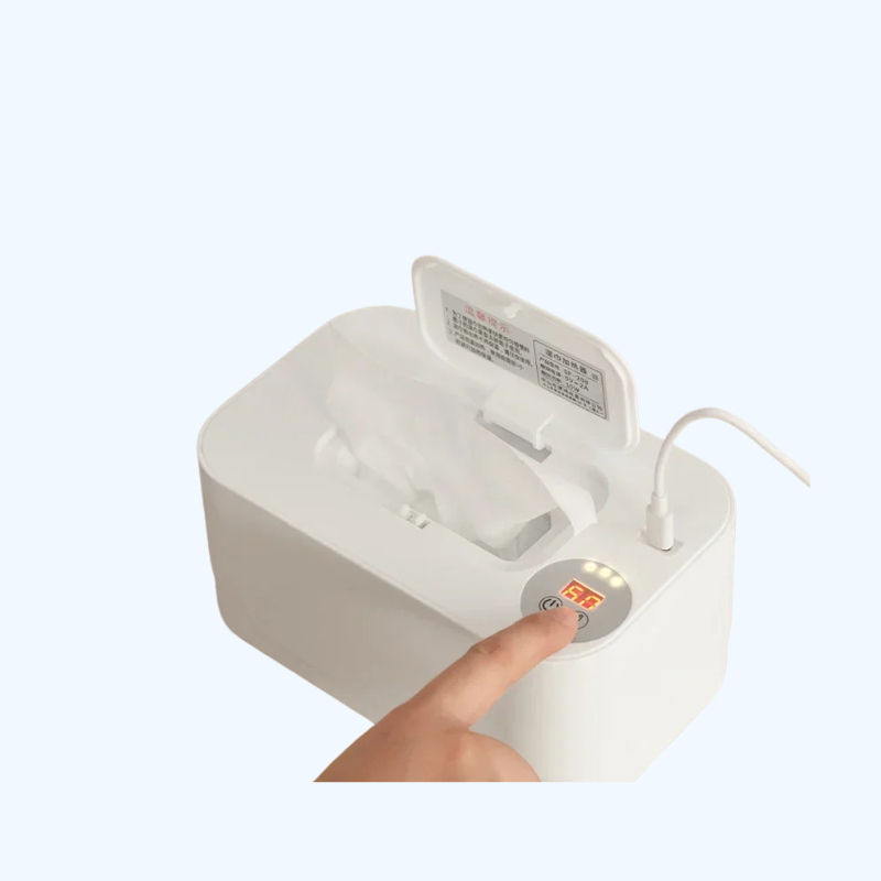 Babydoekjes Verwarmer met LED | USB Oplaadbare Doekjesbox voor Thuis & Auto