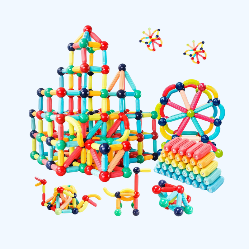 Magnetische IQ Bouwstokjes Set – Creatief Speelgoed voor Kinderen 3-8 Jaar