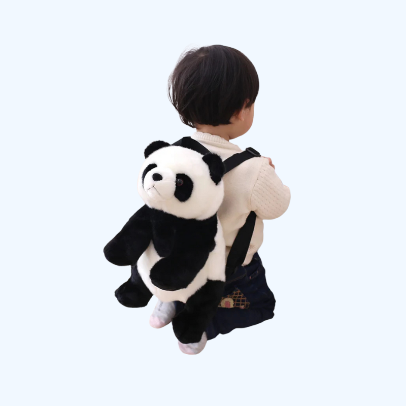 Panda Rugzak | Knuffeldier Tas voor Jongens en Meisjes | Pluchen Schooltas voor Kleuters en Kinderkado