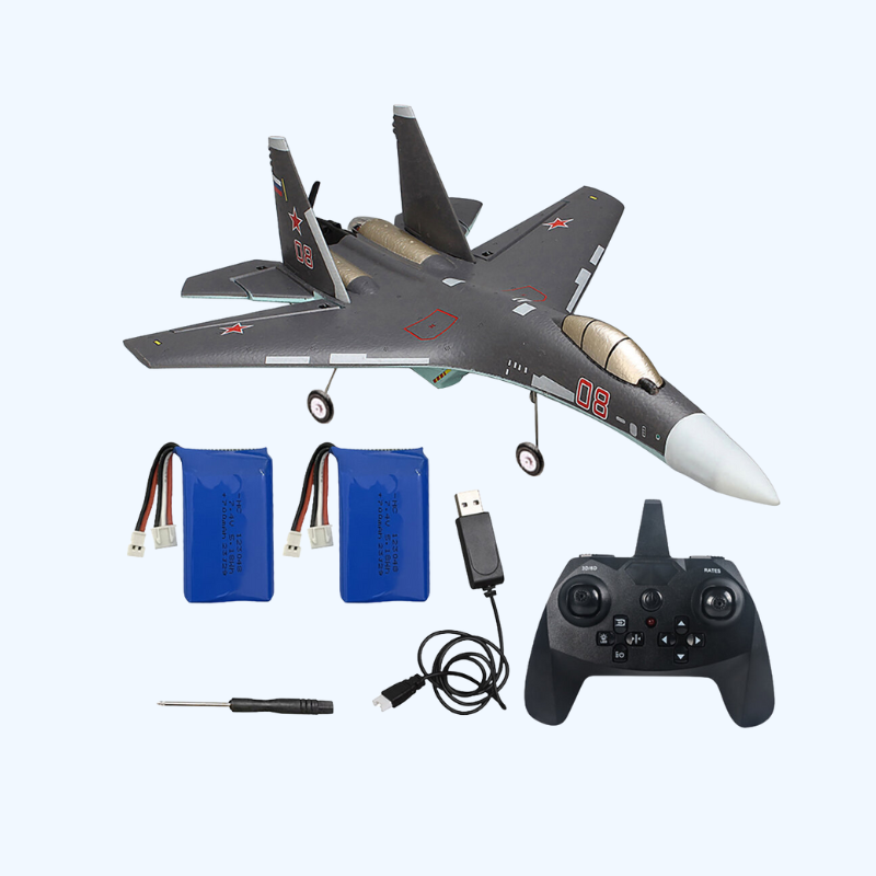RC Vliegtuig SU-35 Borstelloos met 2 Batterijen | Kinderen 8+