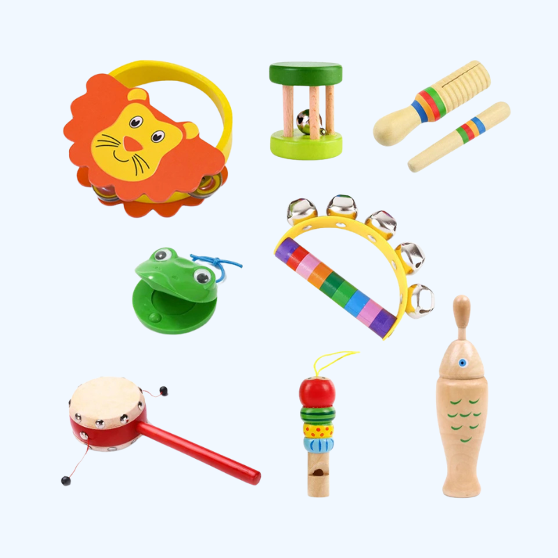 Muziekinstrumenten voor kinderen - Educatief muziekspeelgoed voor baby's en kinderen van 3-6 jaar.