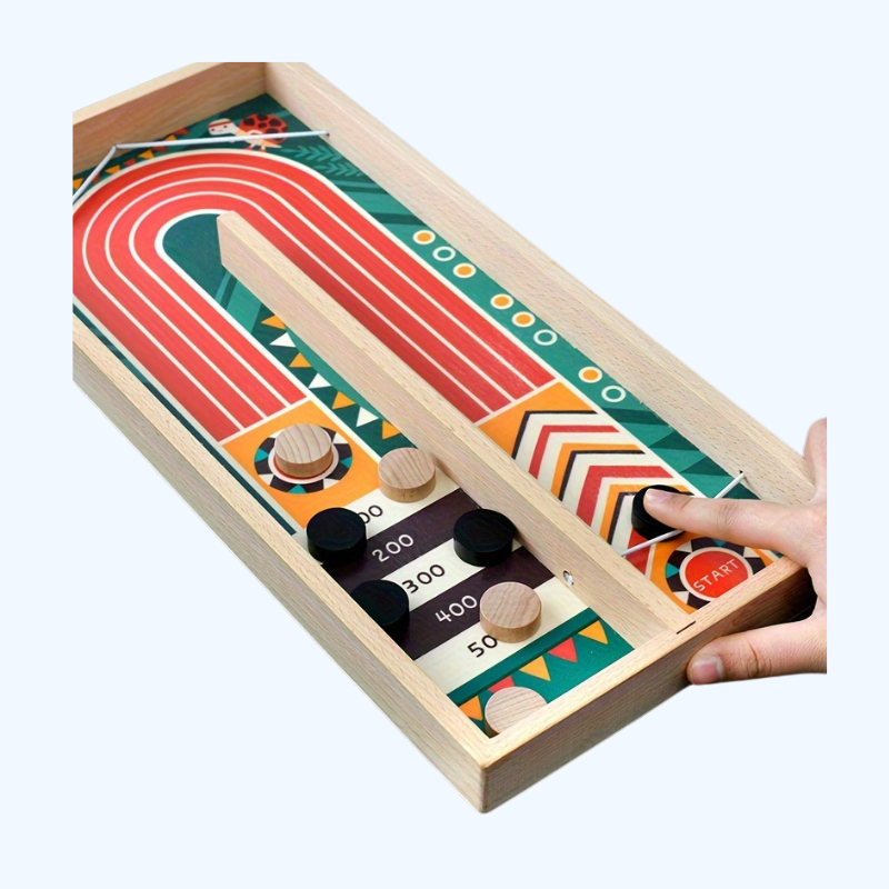 Houten Katapult Schaakspel | U-vormig 2-Speler Tafelspel, Educatief en Interactief, Leuk Cadeau
