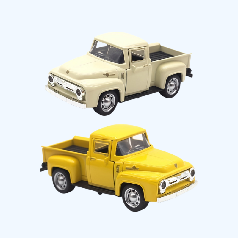 Vintage truck 1:32 van legering - Speelgoed voor kinderen, cadeau voor Kerstmis en Halloween.