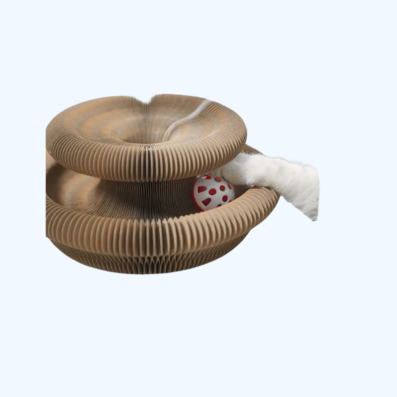 Kitty Kurlz Katten Speelgoed | Magische harmonica krabplank met bal