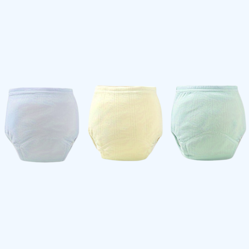 3-Pack Katoenen Training Pants | Ademend Katoen voor Baby's 0-3 Jaar