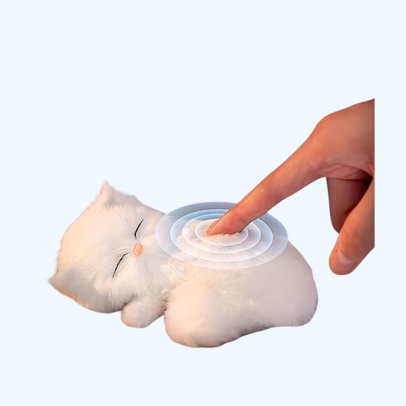 Interactieve Kat Knuffel | Meow geluid, touch-geactiveerd, decoratie & cadeau