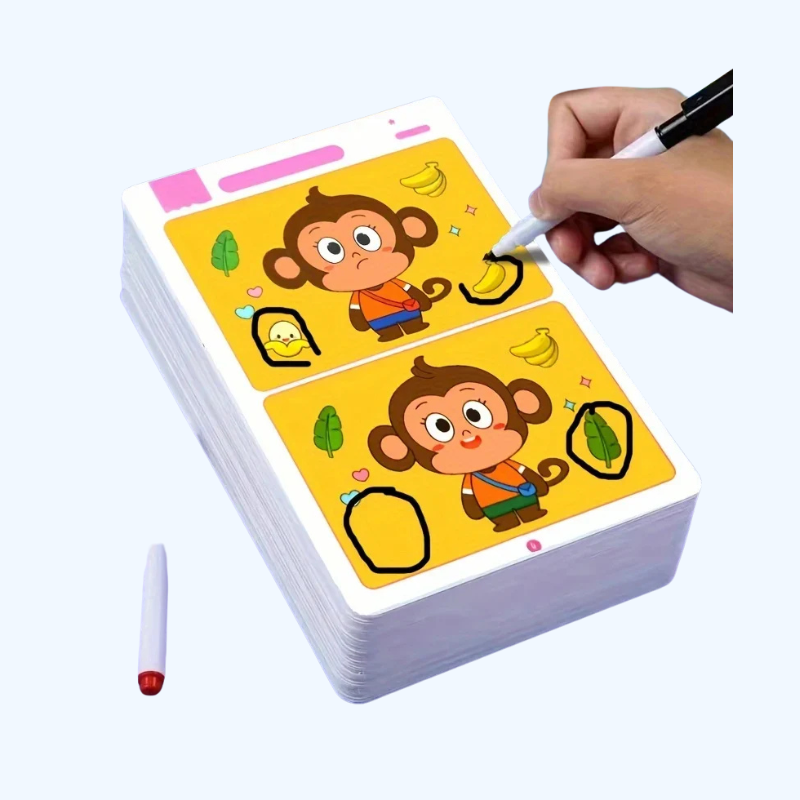 Zoek de Fout Spel | Educatief Herbruikbaar Aandachtsspel voor Kinderen