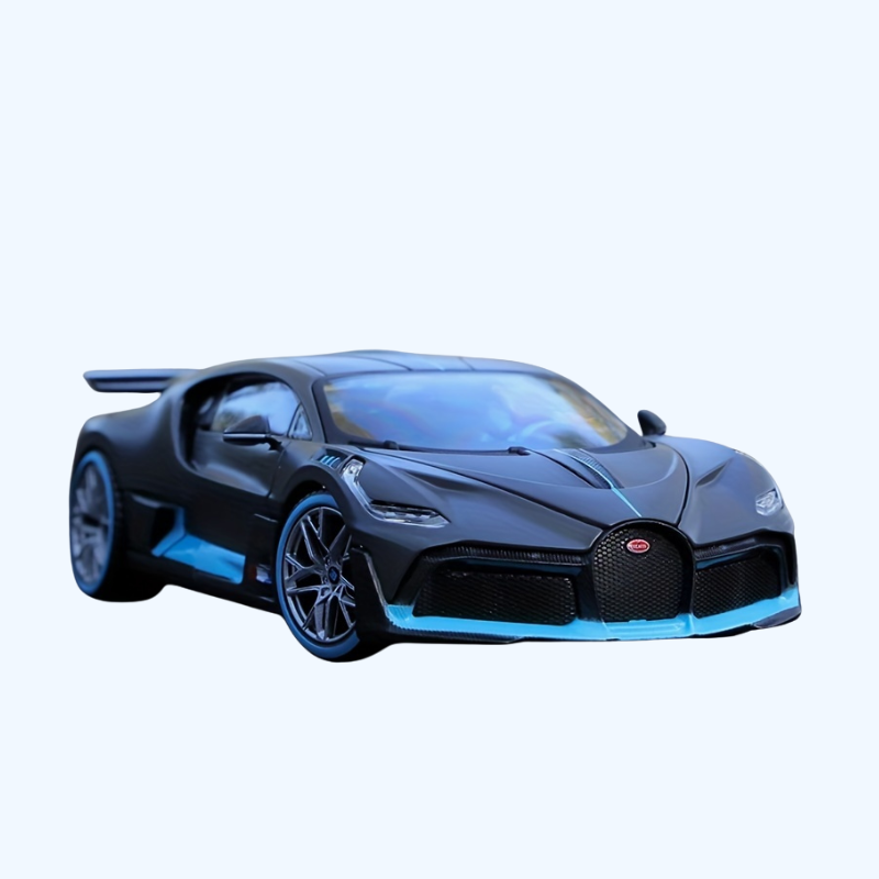 Maisto Bugatti Divo 1:24 - Blauw sportmodel van metaal, verzamelaarsitem, perfect voor jongens.
