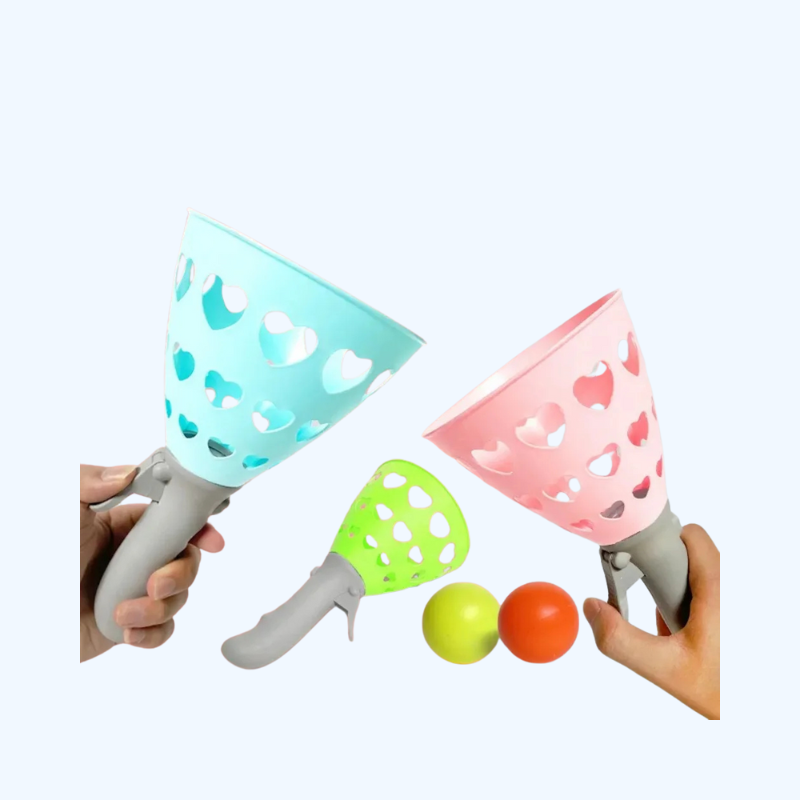 Estafette- en balwerpspel - Interactief speeltje voor ouders en kinderen, voor binnen en buiten