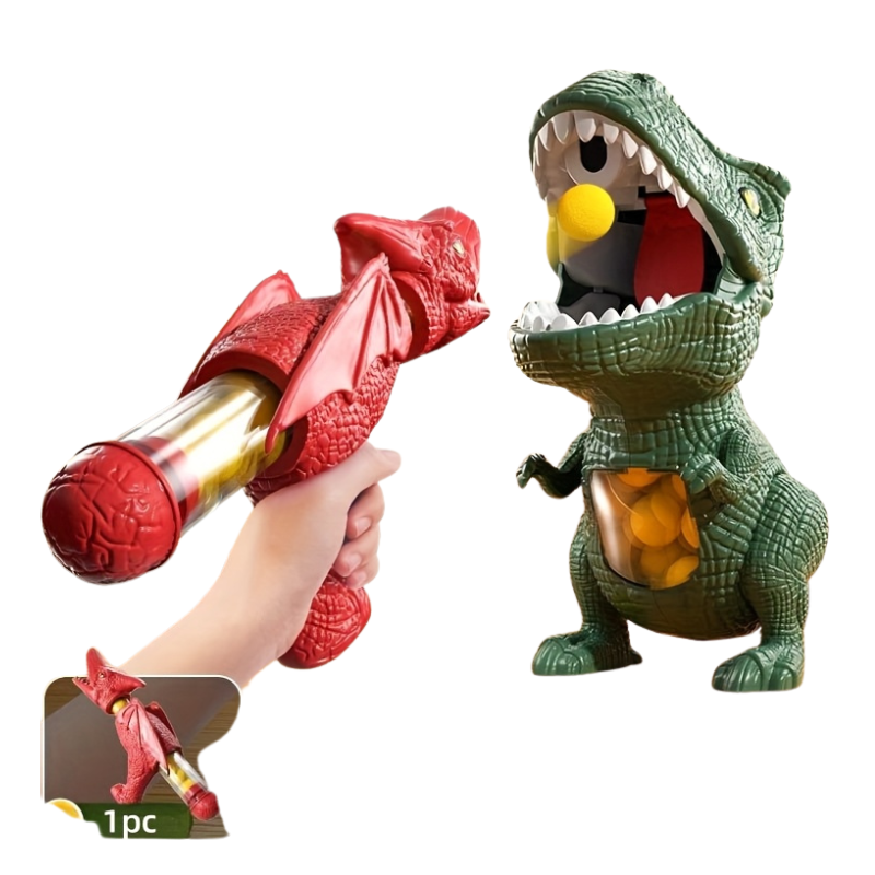 Dinosaurus Tactisch Speelgoed Geweer | Spring-Actie & Interactief Ouderspel | ABS Constructie | Kleurrijk Buiten Speelgoed | Realistisch De