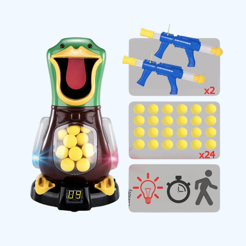 Hongerige Eend Schietspel | 98K luchtdrukpistool met zachte kogels & licht