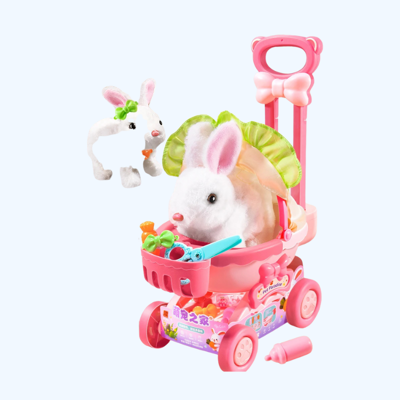 Interactief Pluchen Konijn | Elektronisch huisdier met geluid & verkleedfunctie (vanaf 3 jaar)