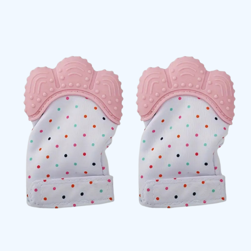 2-Pack Baby Bijtringen Handschoenen | Silicone Beschermende Teething Mouwen voor Baby's