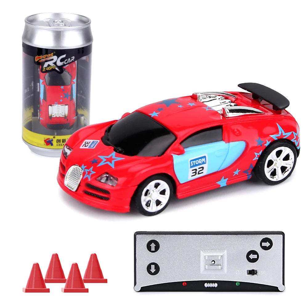 1:58 RC Mini Auto - Accu Raceauto in PVC Blik | Drift-Buggy Bluetooth Bestuurbaar Speelgoed voor Kinderen