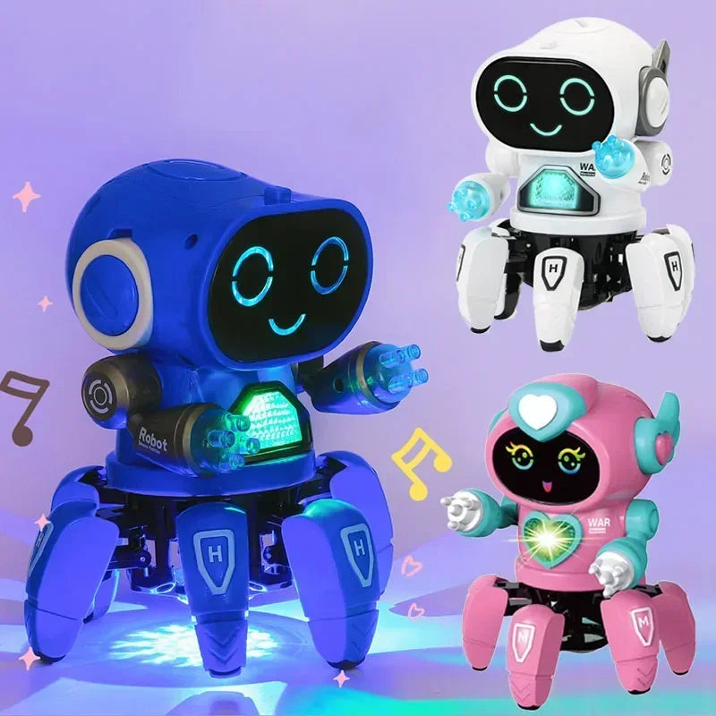 Glow Muziek Robot Speelgoed | LED Dansrobot met Geluid | Baby & Kinderen Educatief Speelgoed | Verjaardagscadeau