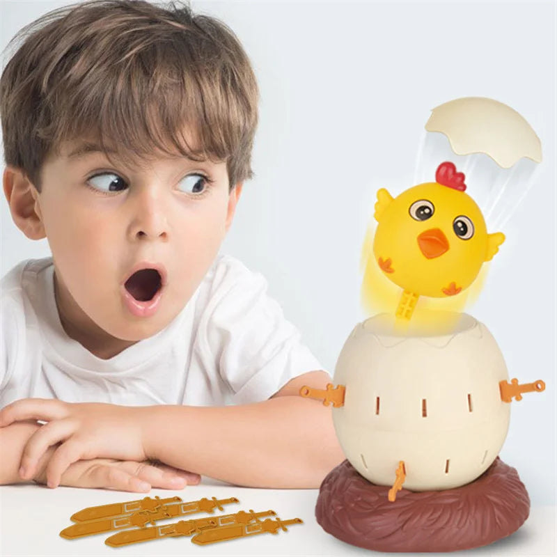 Mini Pop-up Piraat Emmer Spel | Interactief Bordspel met Pinguïn & Kikker, Kindergeschenk