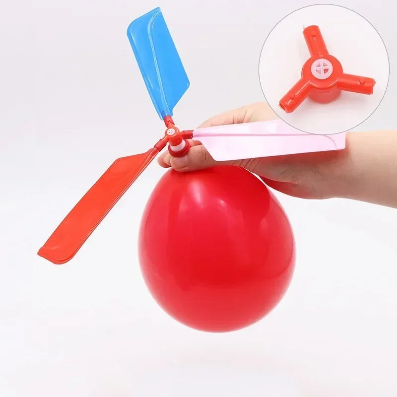10pcs Helikopter Ballonnen - Vliegend Speelgoed Aangedreven voor Buiten Spellen en Verjaardagsfeesten