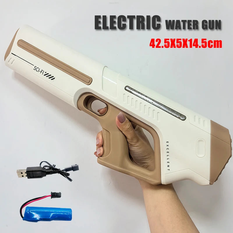 Automatisch Elektrisch Waterpistool met Hoge Druk – Waterspeelgoed voor Kinderen | Zwembadgevechten en Zomerspellen