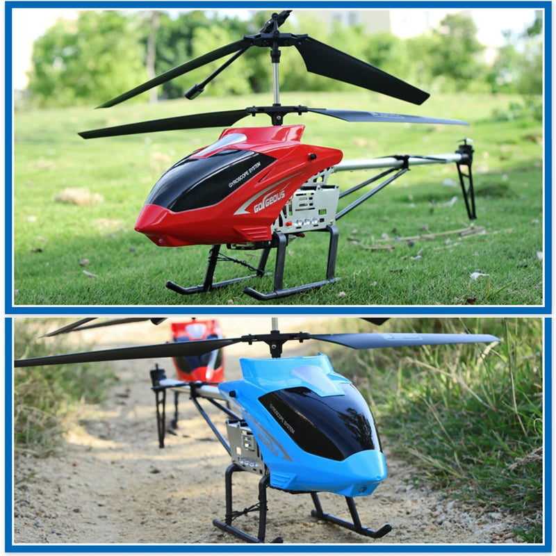 Helikopter met Afstandsbediening | Extra Duurzaam Groot Vliegtuig Speelgoed voor Kinderen | 3.5CH 80cm Drone Model voor Buiten