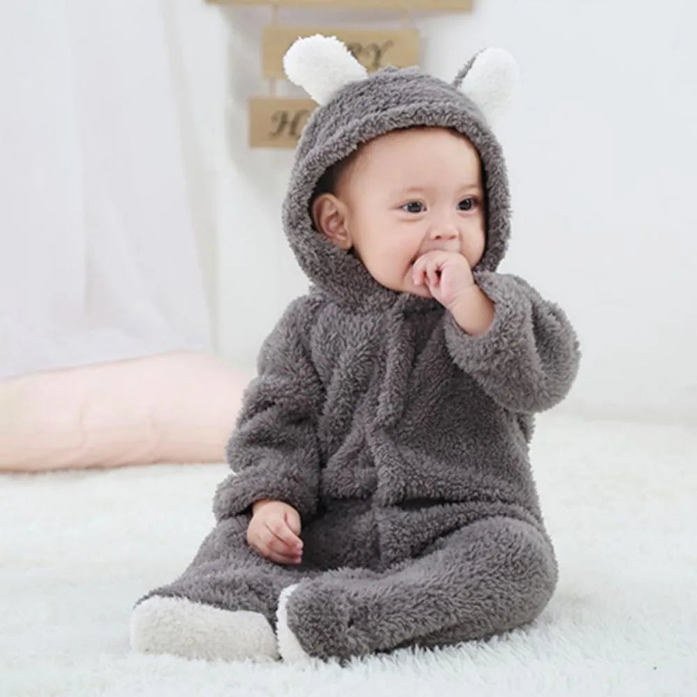 Winter Warme Fleece Babyrompers | Dieren Overall Baby Jumpsuits Kostuum