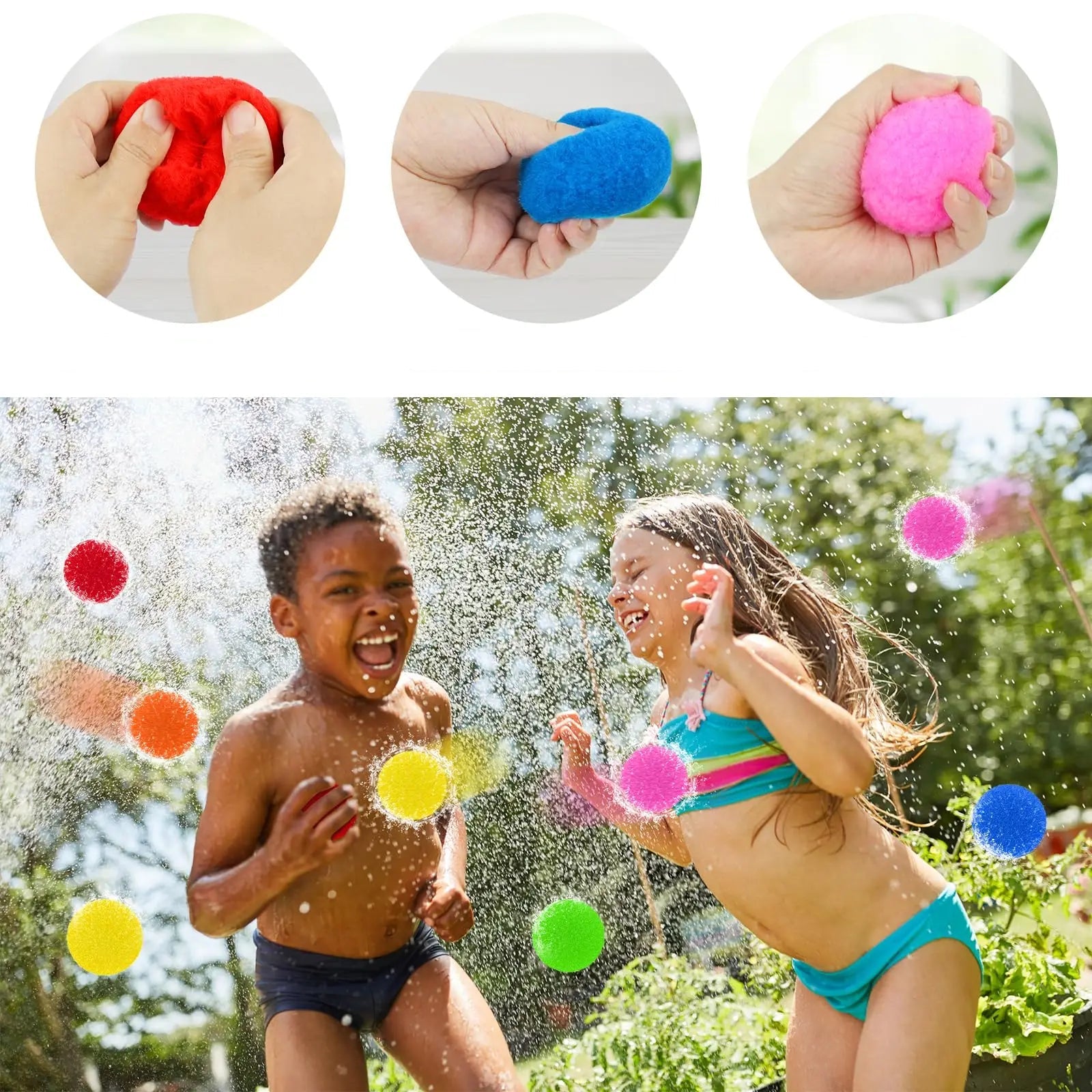 60 Stuks Herbruikbare Katoenen Waterballonnen | Zomers Speelplezier voor Kinderen