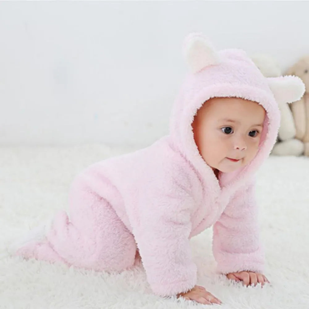 Winter Warme Fleece Babyrompers | Dieren Overall Baby Jumpsuits Kostuum