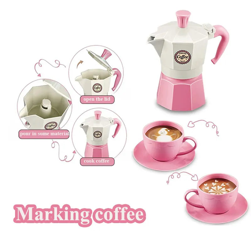 4/11 Stuks Koffie Simulatiespeelgoed Set | Speelkeuken voor Kinderen