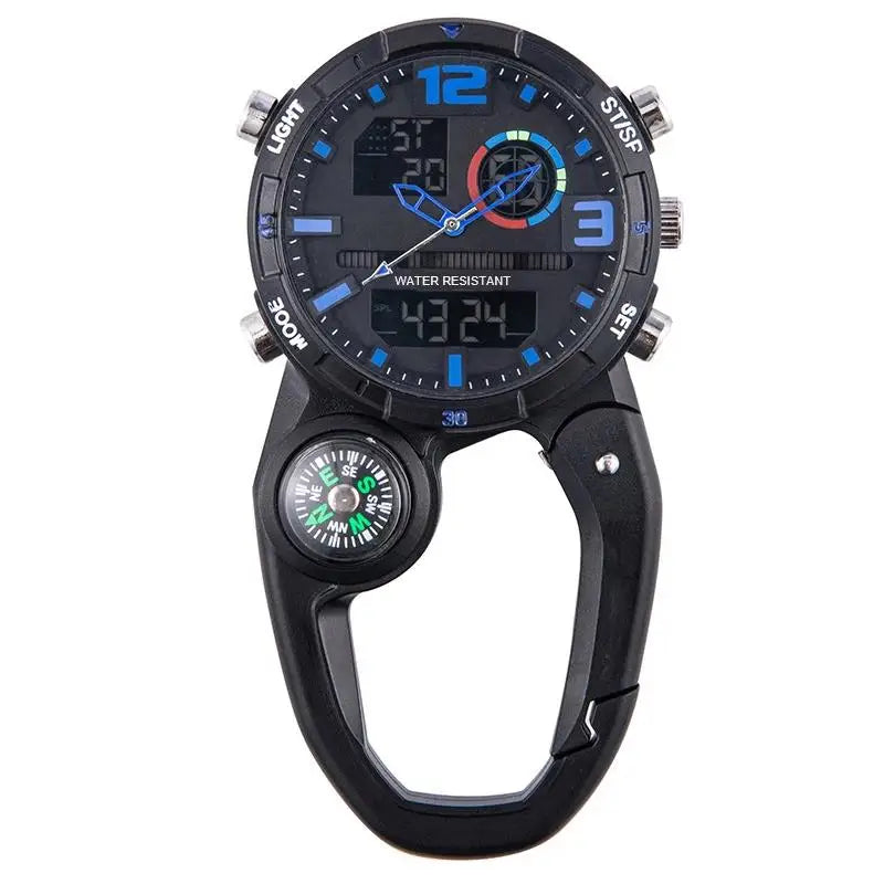 Clip-on Rugzak Karabijnhorloge | Outdoor Sport Quartz Zakhorloge, Mountaineering Accessoire voor Mannen & Vrouwen