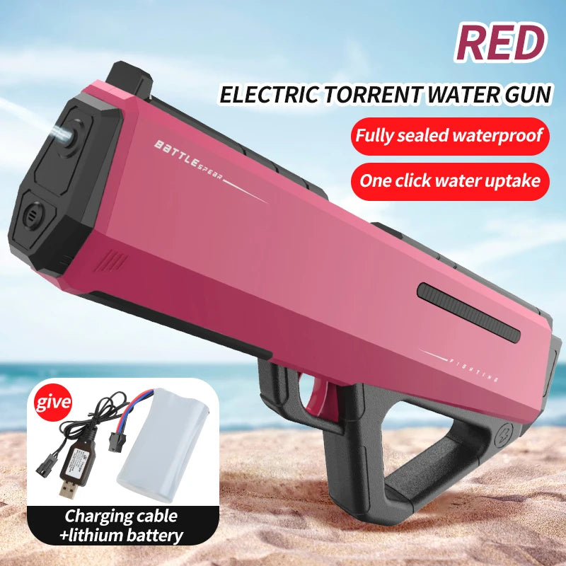 Automatisch Elektrisch Waterpistool met Hoge Druk – Waterspeelgoed voor Kinderen | Zwembadgevechten en Zomerspellen