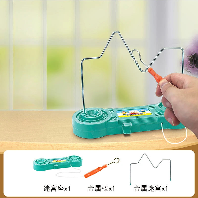 Montessori Elektrisch Schokspel Speelgoed - Onderwijs Elektrisch Doolhof Spel, Wetenschappelijke Experimenten Cadeau voor Kinderen