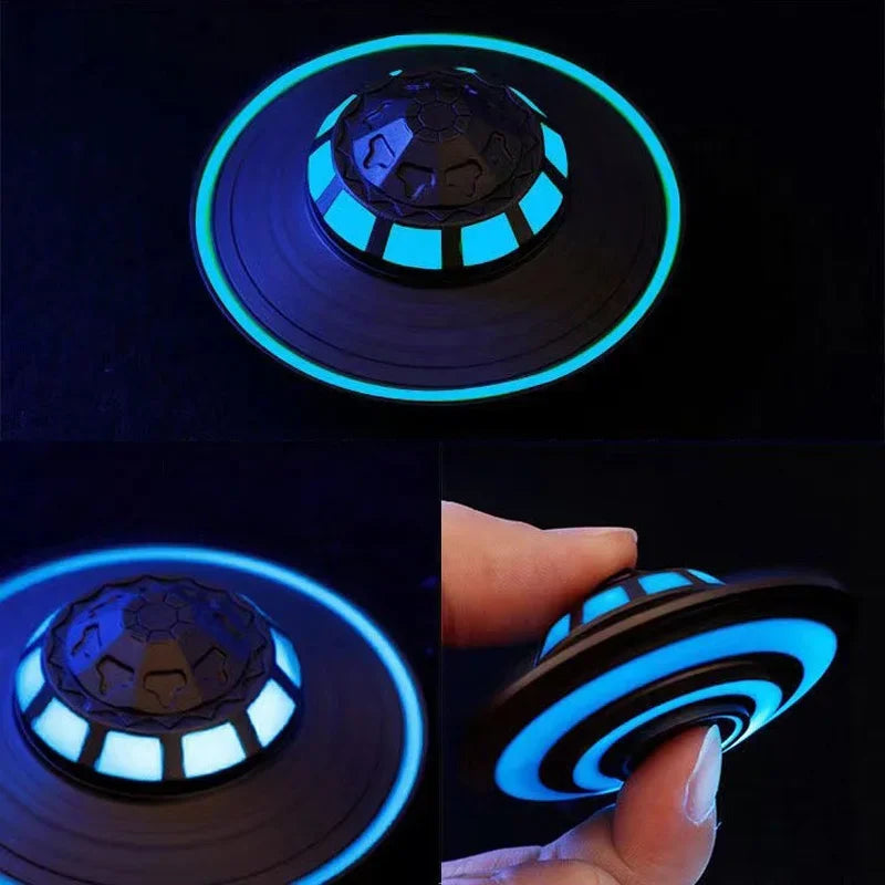 Cool Ruimteschip UFO Fidget Spinner | EDC Metaallegering Vingertop Gyroscoop, Ontspannend Speelgoed voor Kinderen & Volwassenen