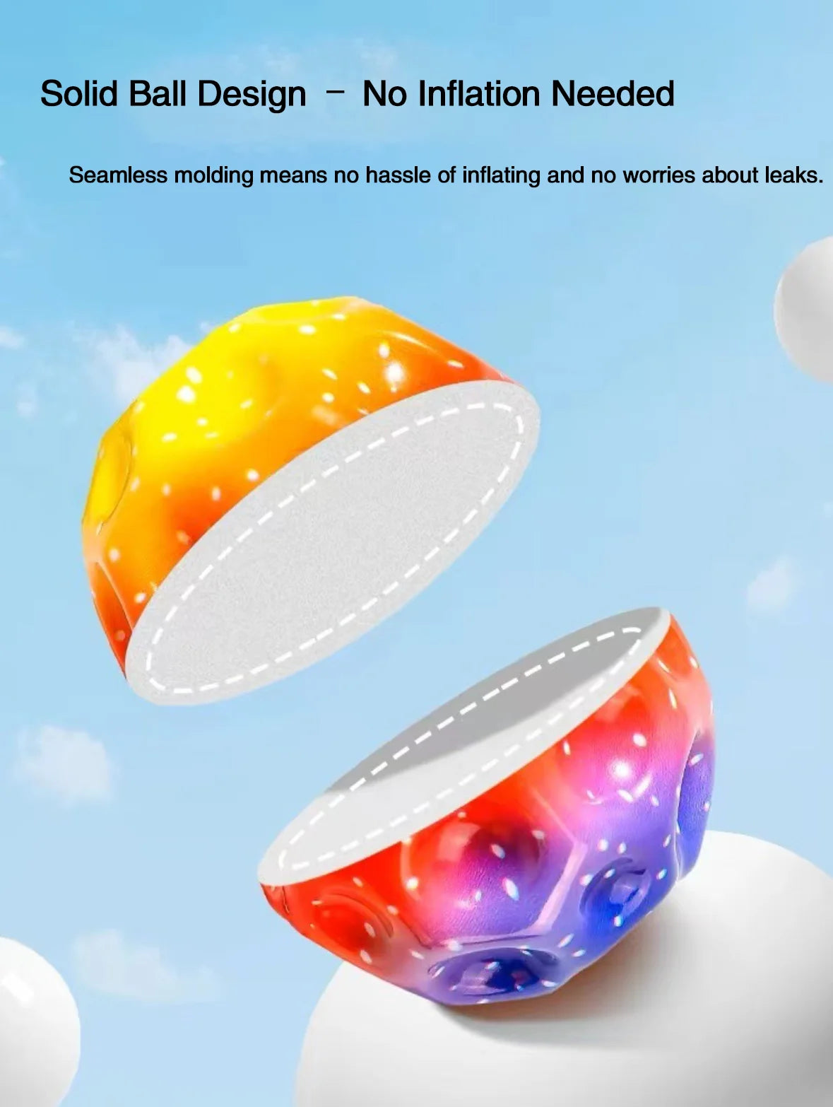 Zachte Veerkrachtige Bal - Maanvormige Stressbal Voor Kinderen Indoor Spel