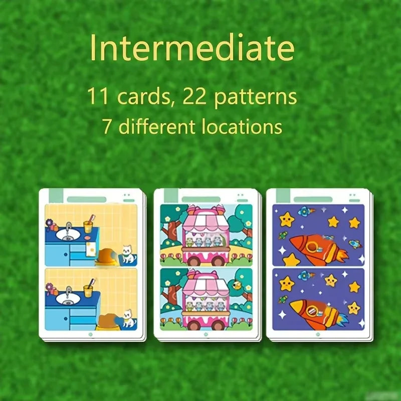 Zoek de Fout Spel | Educatief Herbruikbaar Aandachtsspel voor Kinderen