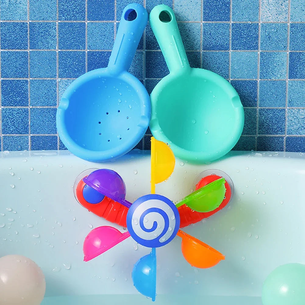 Kleurrig Waterwiel Badspeelgoed – Zuignap Watersproeier & Douche Speelset voor Baby’s & Peuters | Cadeau voor Kinderen