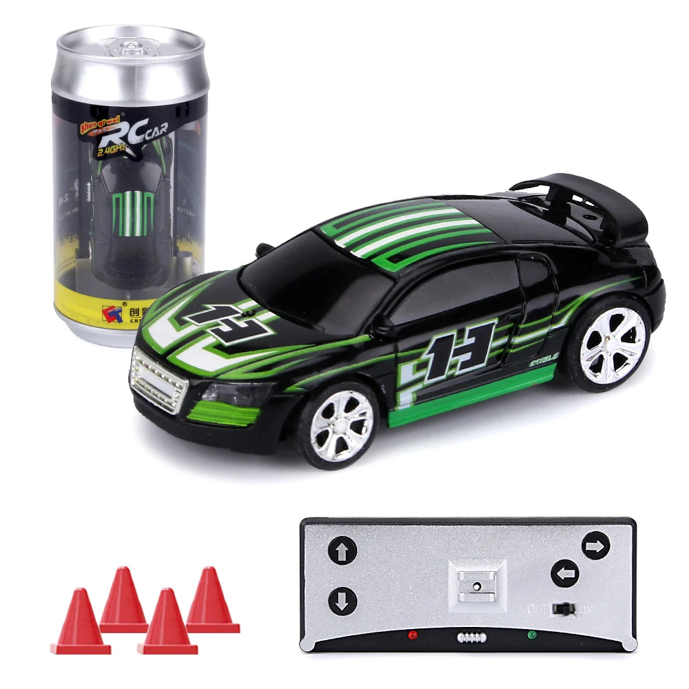 1:58 RC Mini Auto - Accu Raceauto in PVC Blik | Drift-Buggy Bluetooth Bestuurbaar Speelgoed voor Kinderen