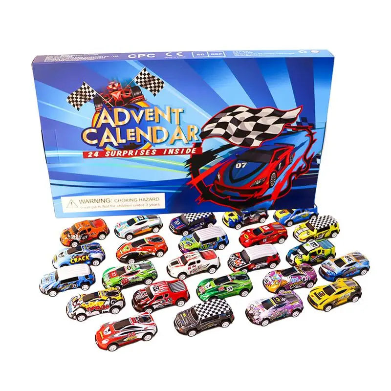 24 Dagen Kerstmis Aftelkalender Auto Speelgoed | Kids Adventskalender Racing Kerstcadeau