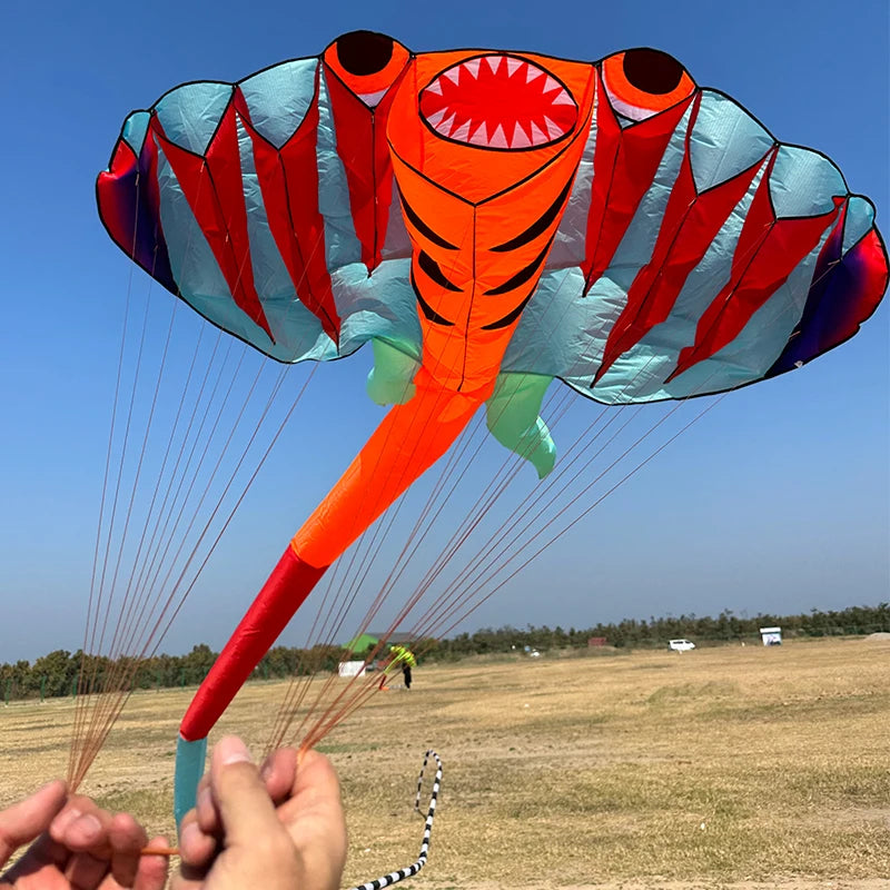 12.5M 3D Soft Ray Kite - Opblaasbare Strandvlieger Met Antischeur Tas