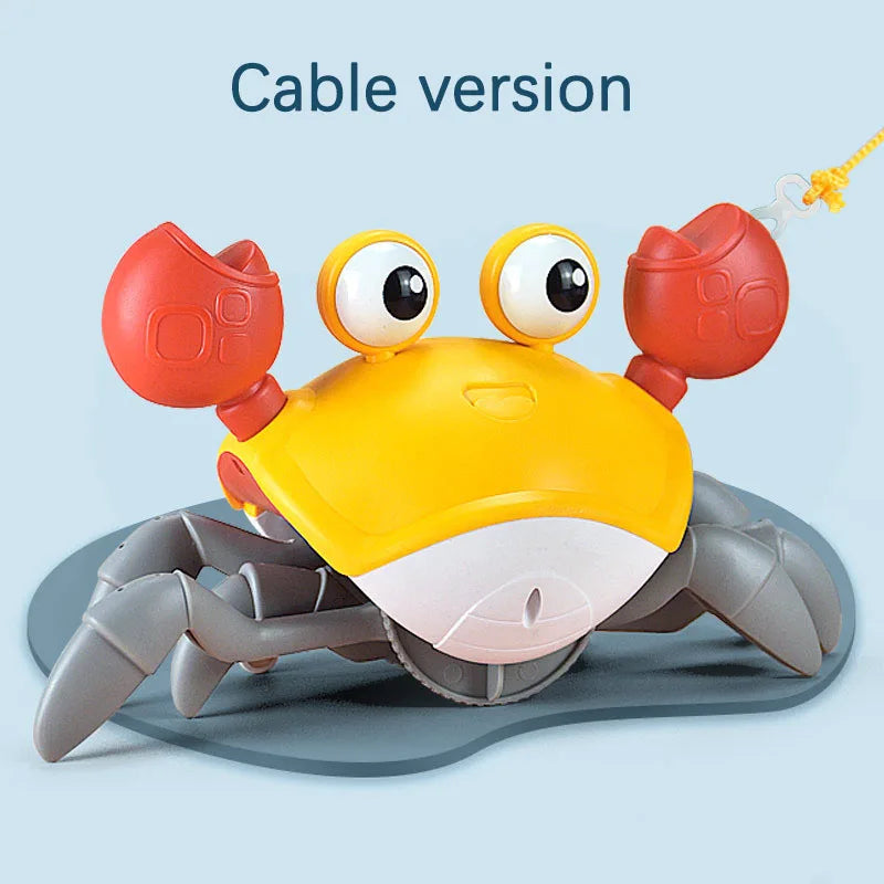 Interactieve Ontsnappende Octopus/Krab | Elektronisch Muziekspeelgoed voor Baby’s, Bewegend Speelgoed met Licht & Geluid