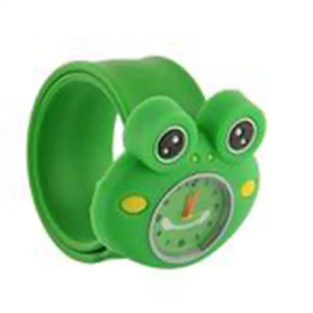 Cartoon Dieren Kinderhorloge | Schattige Fruit Siliconen Klaphorloge, Kwartshorloge, Cadeau voor Jongens & Meisjes