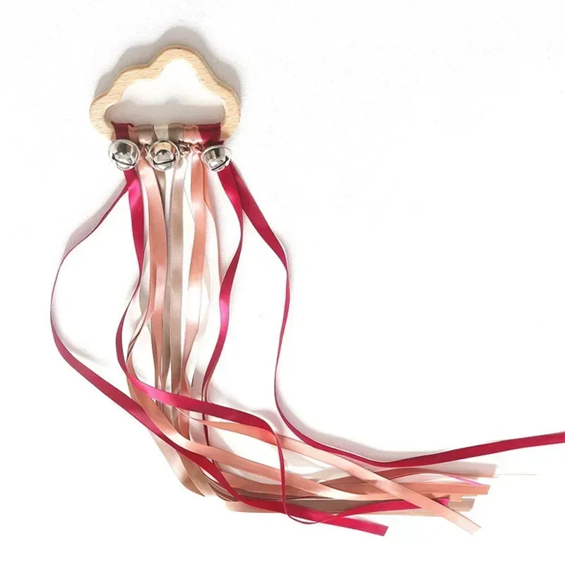 Montessori Stijl Sensorisch Speelgoed - BPA-vrije Niet-giftige Baby Lintenring voor Pasgeborenen, Bevordert Kleurherkenning en Zintuiglijke Ontwikkeling