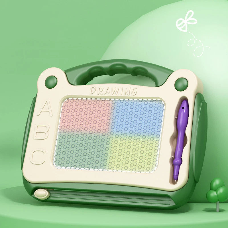 Mini Magnetisch Tekenbord | Wisbaar Kleurrijk Schrijfbord met Pen, Graffiti Kunst & Educatief Voorschool Speelgoed