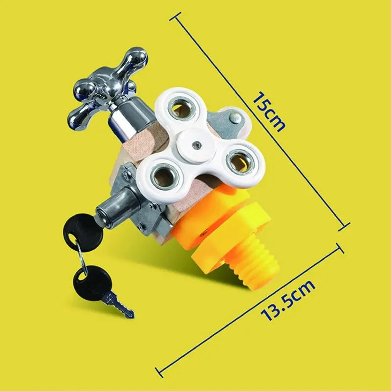 Montessori Busy Cube | Houten Fidget & Reisspeelgoed