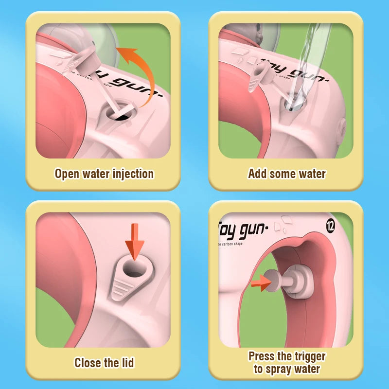 Dinosaurus Waterpistool - Spuitpistool met Drukbediening | Zomerspeelgoed voor Kinderen