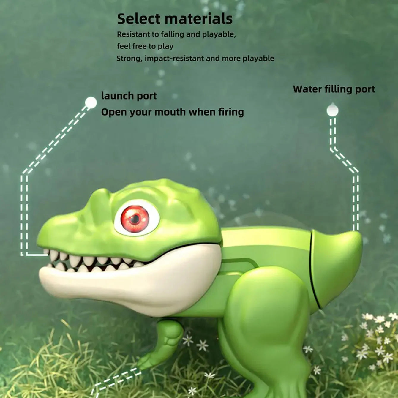 Dinosaurus Mini Waterpistool | Buiten Speelgoed | Zomerspeelgoed | Peutertoys