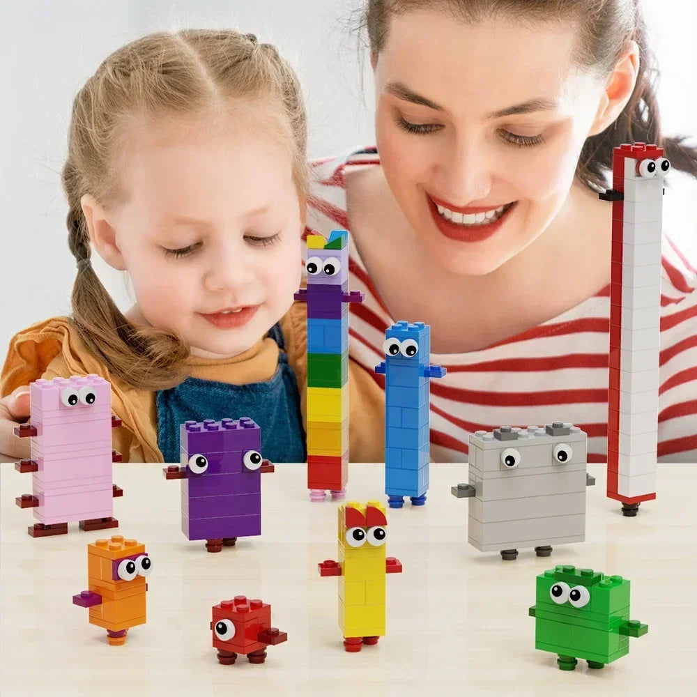 257 stuks Cijfer Bouwblokken 1-10 | Educatief Reken- & Constructiespeelgoed