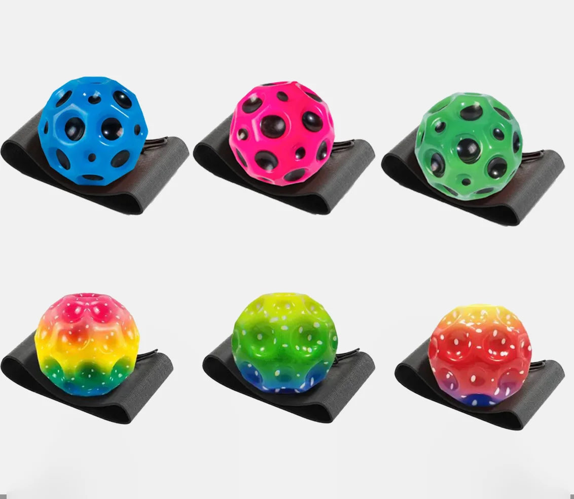 Zachte Veerkrachtige Bal - Maanvormige Stressbal Voor Kinderen Indoor Spel