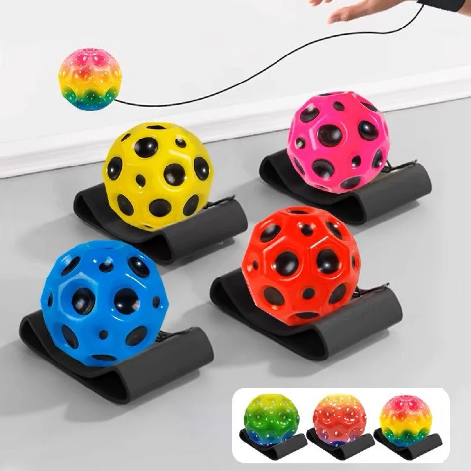 Zachte Veerkrachtige Bal - Maanvormige Stressbal Voor Kinderen Indoor Spel