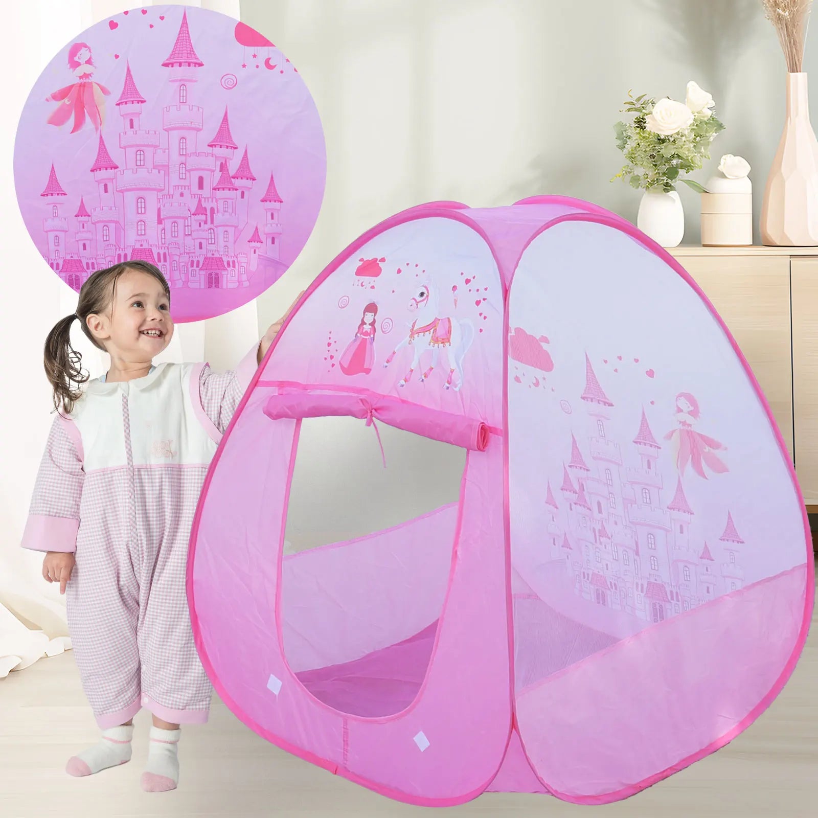Prinsessen & Ridder Kasteel Speeltent | Magisch Speelhuis voor Binnen & Buiten