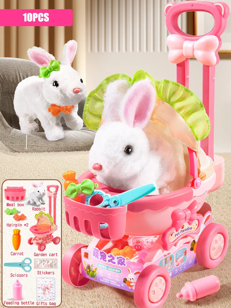 Interactief Pluchen Konijn | Elektronisch huisdier met geluid & verkleedfunctie (vanaf 3 jaar)